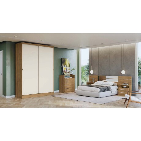 PLACARD ROPERO 2 PUERTAS MDF-Y-MDP MARRON J563