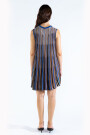 STRIPED TEE KNIT DRESS Blue