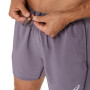 Short Running Asics Silver 5In Short Hombre Lavender Grey