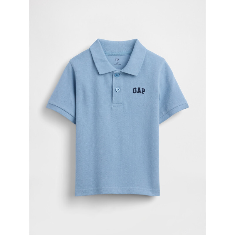 V-FRCH LOGO SS PIQUE POLO GR BLUE SUEDE