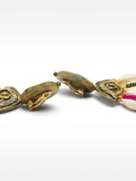 Pendientes Con Conchas multicolor
