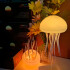 Lampara Medusa Veladora C/ Movimiento Led Colores Recargable Color Blanco