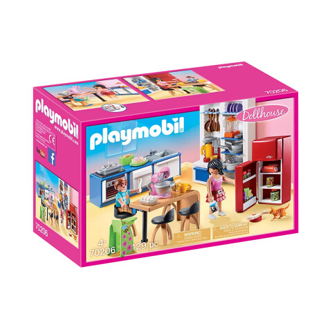 Cocina Completa con Familia Playmobil 129 Piezas U