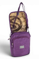 Morral Cruzado (Bandolera) en Tafeta Amasada Violeta