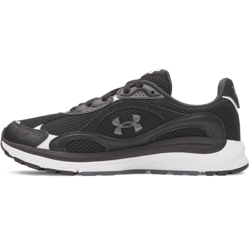 UA W Tech Runner-WHT BLK-001
