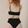 Culotte Gracia – Algodón suave con faja en cintura, calce delicado Negro