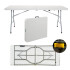 Mesa Plegable 1.80 M Jardin Camping Exterior Comedor Valija IMBACK Mesa Plegable 1.80 M Jardin Camping Exterior Comedor Valija IMBACK