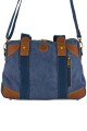 Bolso cartera de lona Azul