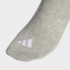 Medias Adidas Sportswear Acolchadas, 3 Rayas Gris