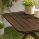 Mesa plegable de jardín resistente MADERA