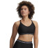UA Crossback Low Bra-GRN BLK-008