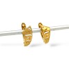 Caravanas aros Greca de oro - Oro bajo - Sin piedra- CA8131 sinpiedra
