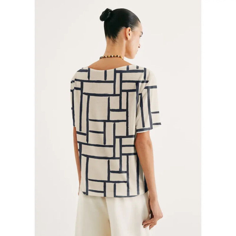 BLUSA MM FEM BEGE