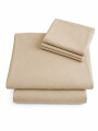 JUEGO DE SABANAS 2 PLAZA WASH BEIGE
