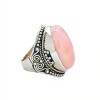 Anillo Oval-Plata 925-Piedra Cuarzo rosa-AN3948 conpiedra