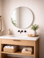 ESPEJO DECO PARA BAÑO BLANCO