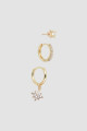 Caravanas pack x 3 Oro fuerte
