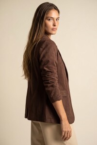 Blazer Gamuza Cafe