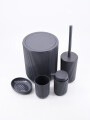 SET DE BAÑO 5 PIEZAS GRIS GRIS