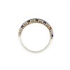 Anillo Sin Fin-Plata 950-Piedra Zafiro y Zirconia-AN3852 conpiedra