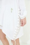 Camisa acordonada blanco