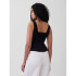SL PEPLUM TOP BLACK