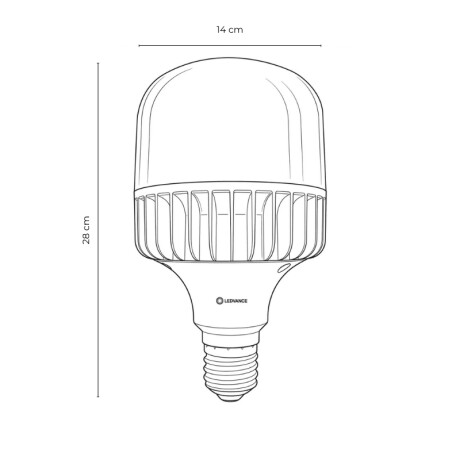 Lámpara LED LEDVANCE OSRAM T 80W G4 E40 Luz Fría Lámpara LED LEDVANCE OSRAM T 80W E40 6500K Luz Fría