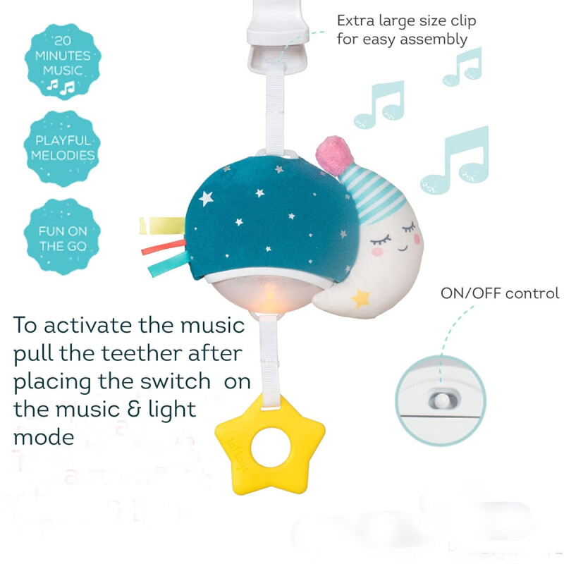 Colgante Mini luna musical Taf Toys Colgante Mini luna musical Taf Toys