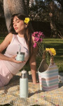 KIT MATERO VELVET RAYAS PASTEL C/ BLANCO