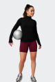 Remera Fabletics Manga Larga Feather Tech Negro