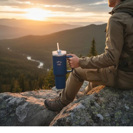 Termo Mega Sip 1180 ML Hike Color Azul