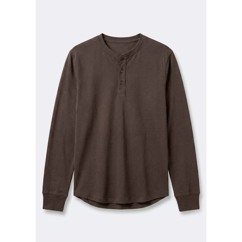 CAMISETA ML MASC MARROM ESCURO