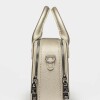 Cartera de mano New Penny en efecto cuero saffiano Metalizado