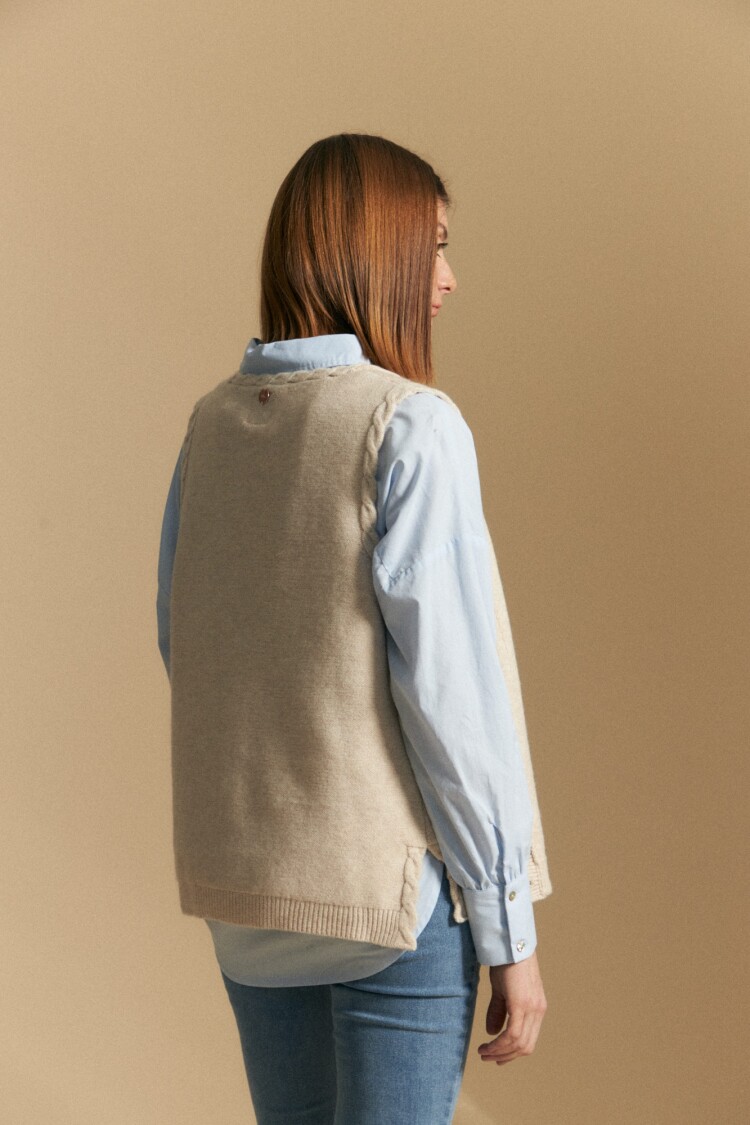 CHALECO DURAN Beige Melange