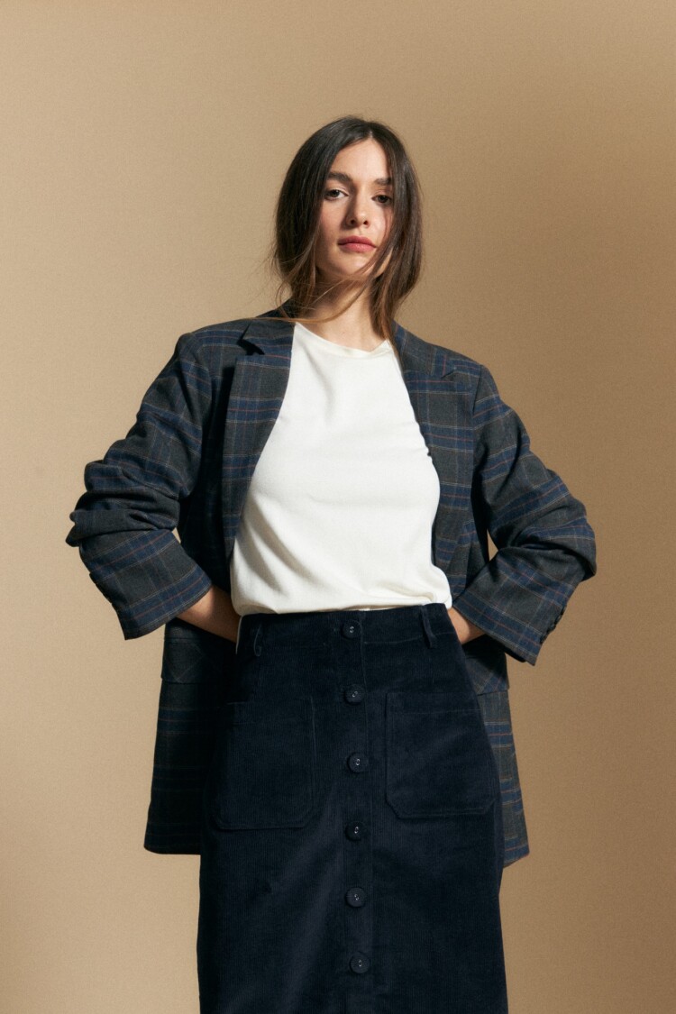 FALDA ALIX Azul Marino