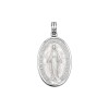 Dije virgen milagrosa - Plata 925 y oro - nacar - CP5671 conpiedra