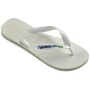Sandalias Havaianas Brasil Logo Hombre Blanco