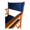 Silla director madera y lona Azul