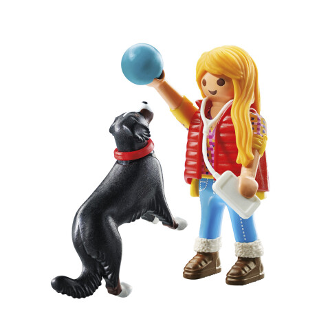 Entrenadora de Perro Playmobil 5 Piezas U