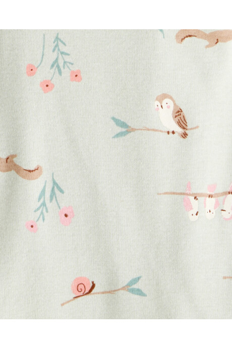 Pack cuatro bodies de algodón, diseño búhos Sin color