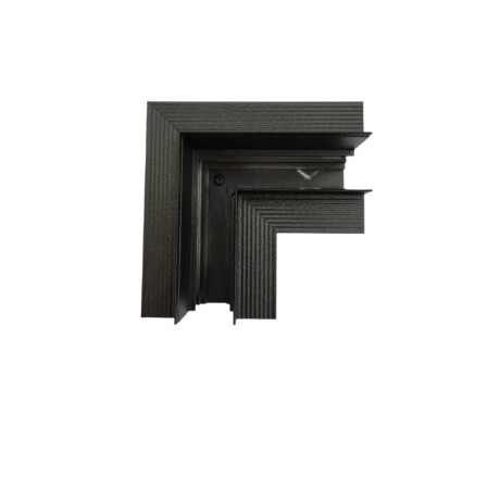 Adaptador Esquinero Horizontal para Riel Magnético G2 para Adosar Esquinero Horizontal Para Riel Magnético G2 De Adosar Negro