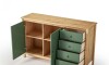 Cómoda 2 Puertas 4 Cajones - Mari Verde