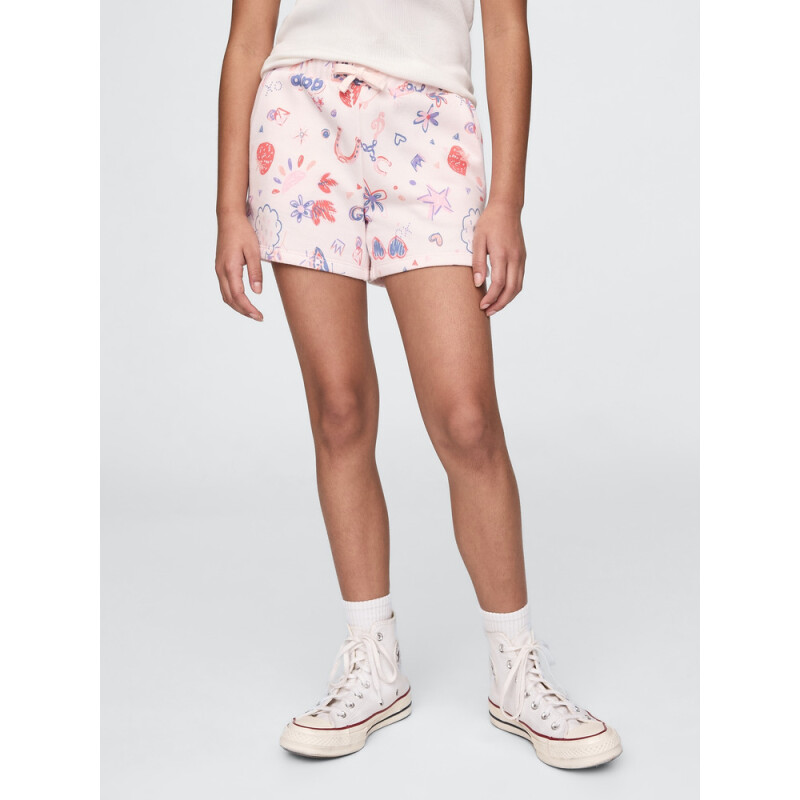 V-FRCH FT LOGO SHORT DOODLE PRINT