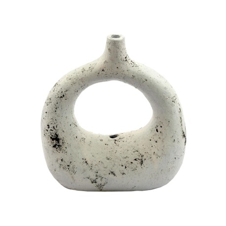 JARRÓN DECORATIVO TERRACOTA BLANCO MILA BLANCO