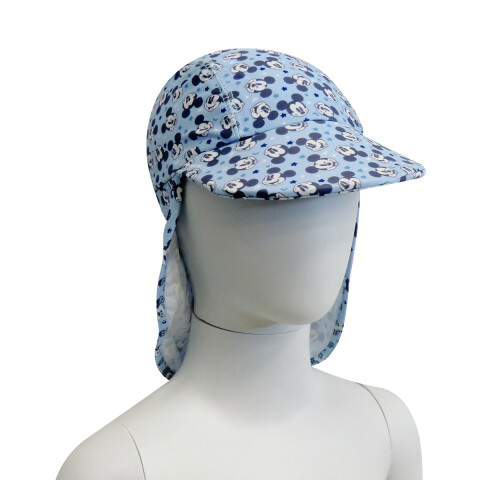 Gorro Visera para Bebés Protección UV Mickey Celeste