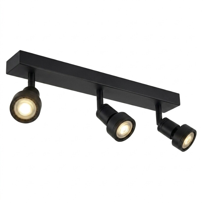 AASO Lámpara Niza Triple Orientable Negra