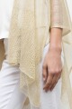 Ruana tejida lurex crudo