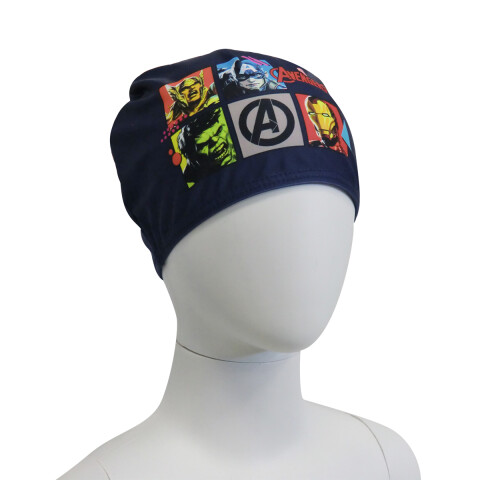 Gorra de Natación Infantil Talle Único Avengers Azul