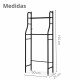 Estanteria Baño Inodoro Lavarropa Estante Organizador Negro Estanteria Baño Inodoro Lavarropa Estante Organizador Negro