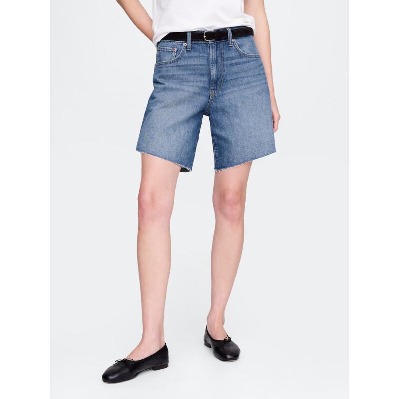 LOOSE BERMUDA SHORT MEDIUM INDIGO